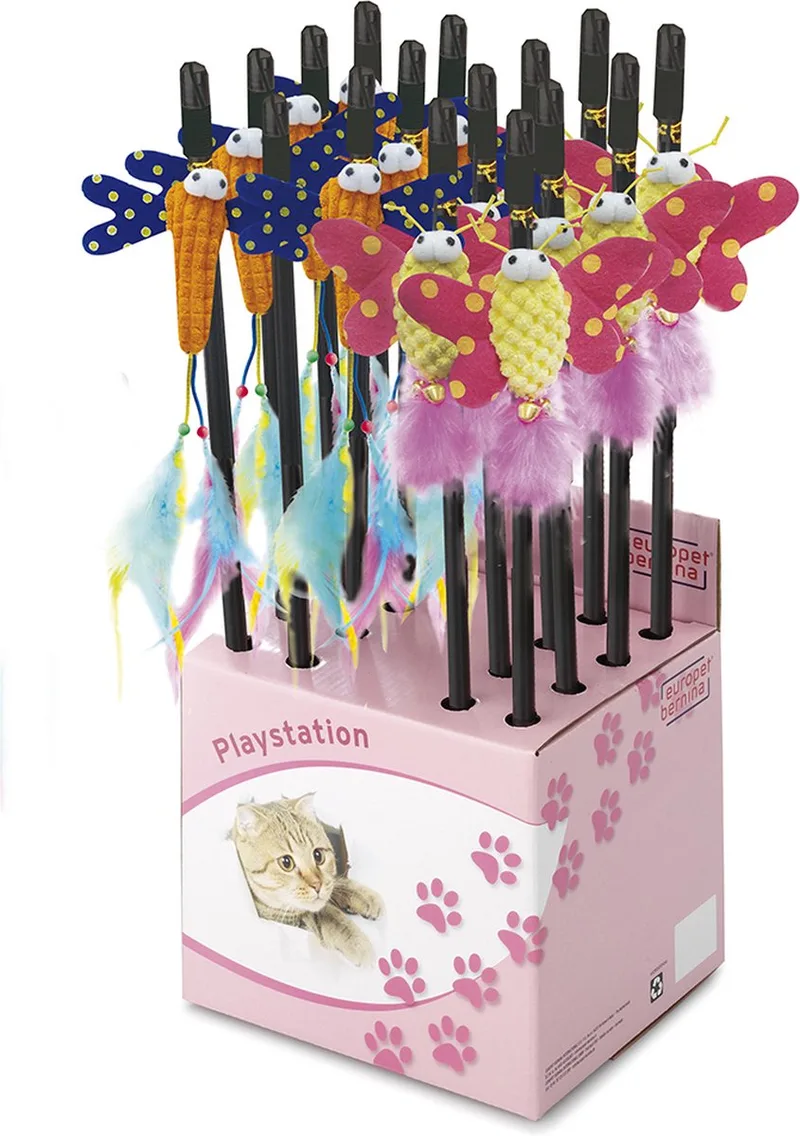 Speelgoed Voor Dieren - Kat - Fishing Rod Happy Life 40cm - 1st de Ebi en Multicolore – photo produit