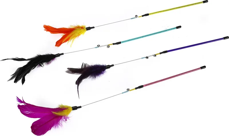 Speelgoed Voor Dieren - Kat - Fishing Rod Rosie 60cm - 1st de Ebi en Gemengde Kleuren – photo produit