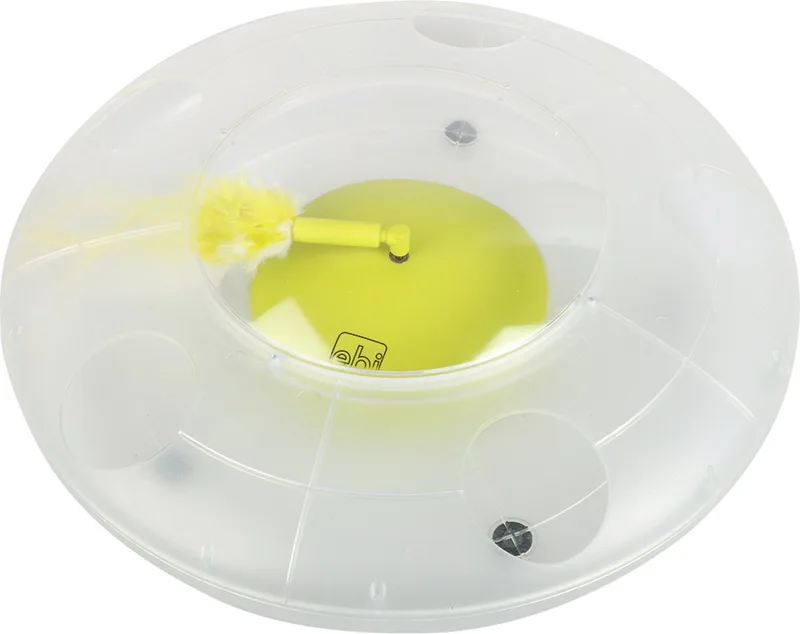 Speelgoed Voor Dieren - Kat - Interactief Ufo Speeltje 25x25x8cm Wit - 1st de Ebi en Blanc, Vert – photo produit