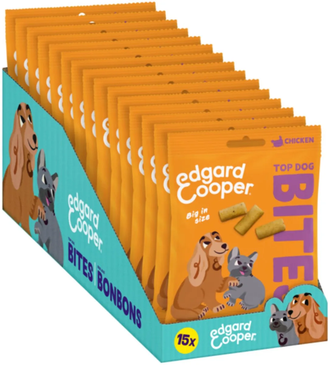 15x Edgard & Cooper Adult Bite L Kip 50 gr van Edgard & Cooper – productfoto