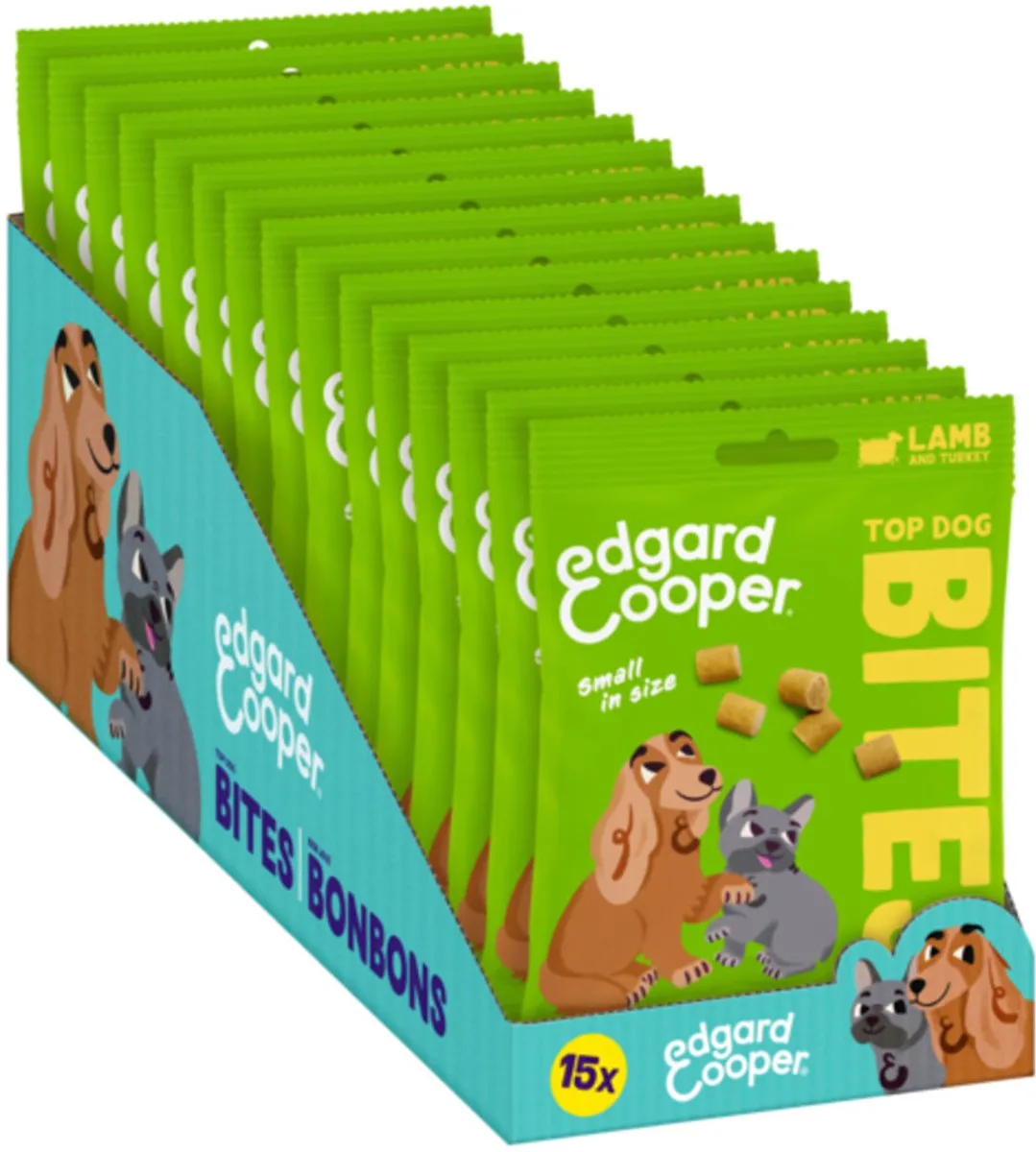 15x Edgard & Cooper Adult Bite S Lam & Kalkoen 50 gr van Edgard & Cooper – productfoto