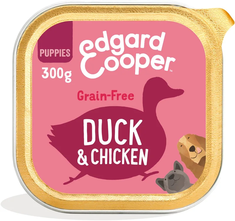 18x Edgard & Cooper Kuipje Honden Natvoer Puppy Hondenvoer Eend - Kip 300 gr von Edgard & Cooper – Produktfoto