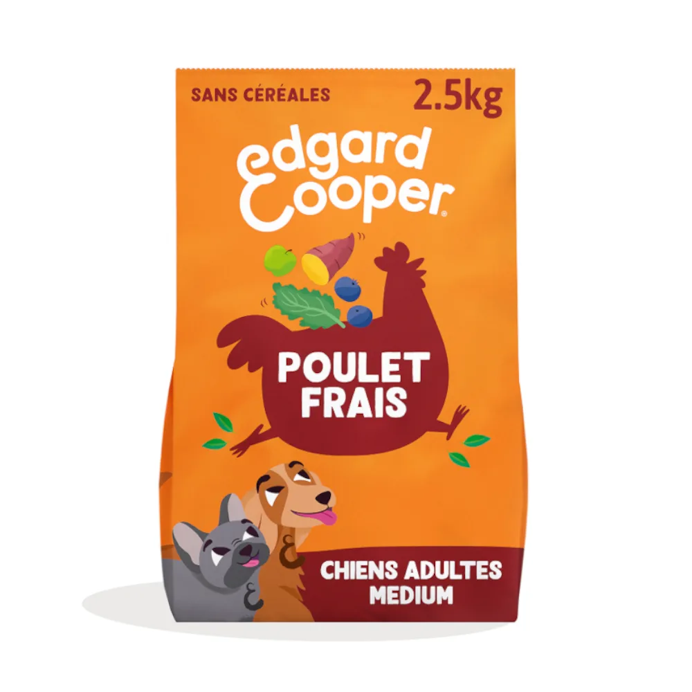 2,5kg Edgard & Cooper Adult Graanvrij Kip - Droog hondenvoer van Edgard & Cooper – productfoto