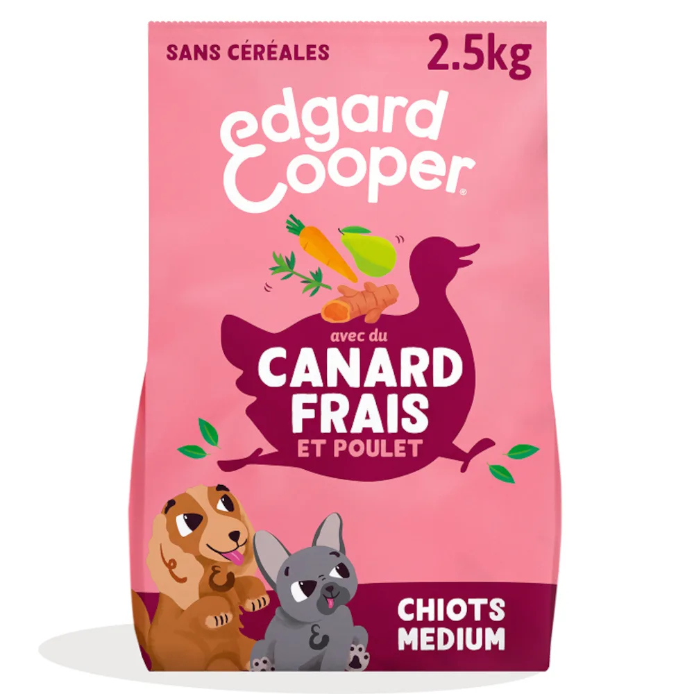 2,5kg Puppy Eend en Kip Edgard & Cooper Hondenvoer van Edgard & Cooper – productfoto