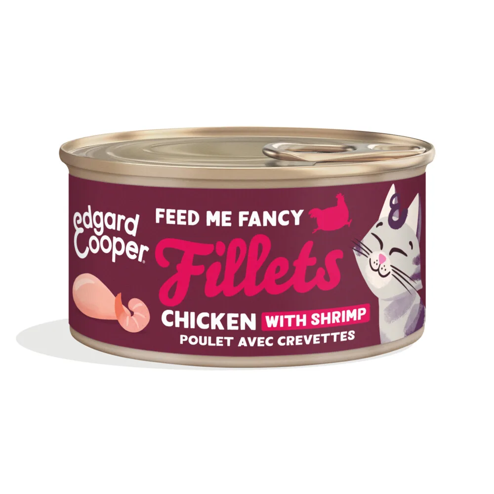 24x Edgard & Cooper Kattenvoer Fillets Kip & Garnaal 70 gr by Edgard & Cooper – product photo