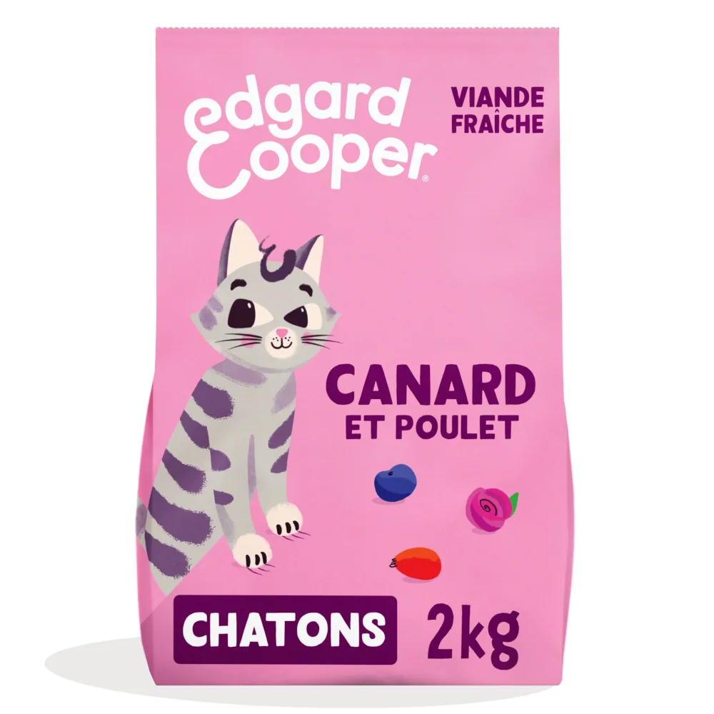 2kg Edgard & Cooper Kitten eend, kip zonder granen - Kattenvoer by Edgard & Cooper – product photo