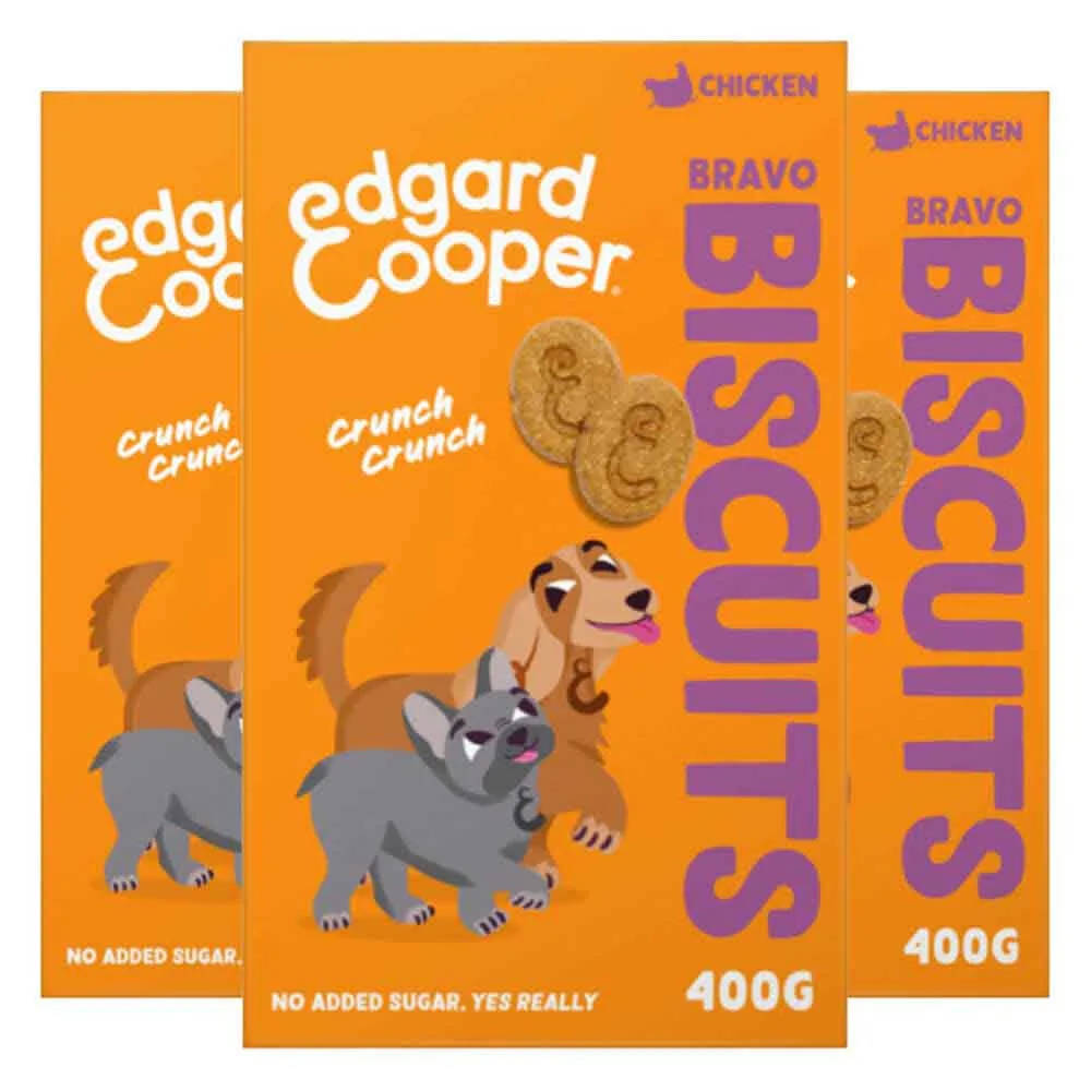 3x Edgard & Cooper Adult Biscuit Kip 400 gr by Edgard & Cooper – product photo