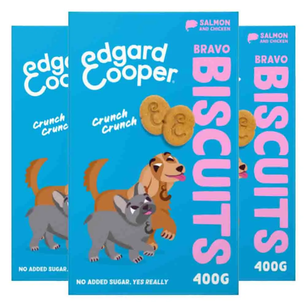 3x Edgard & Cooper Adult Biscuit Zalm & Kip 400 gr by Edgard & Cooper – product photo