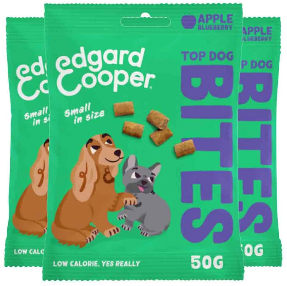 3x Edgard & Cooper Adult Bite S Appel 50 gr van Edgard & Cooper – productfoto