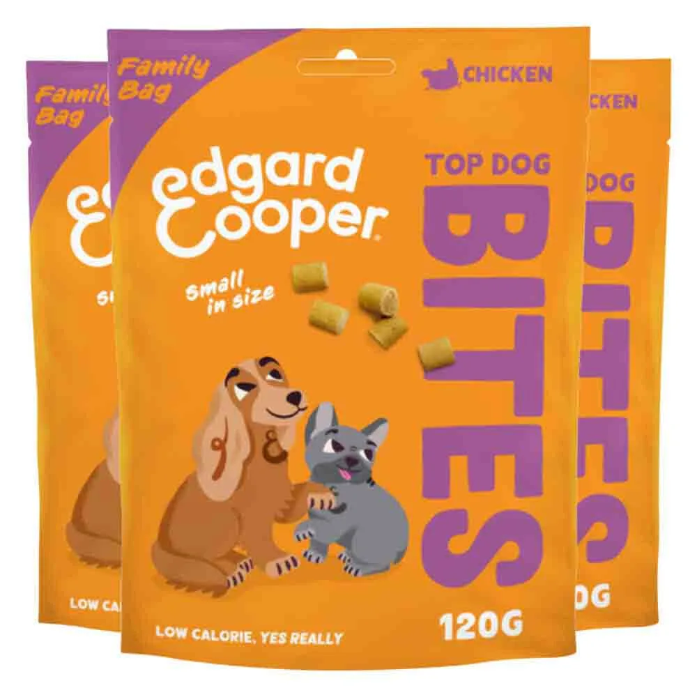 3x Edgard & Cooper Adult Bite S Kip 120 gr van Edgard & Cooper – productfoto