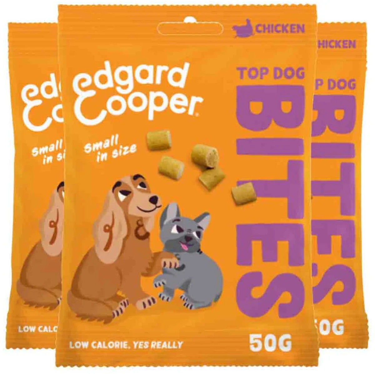 3x Edgard & Cooper Adult Bite S Kip 50 gr van Edgard & Cooper – productfoto