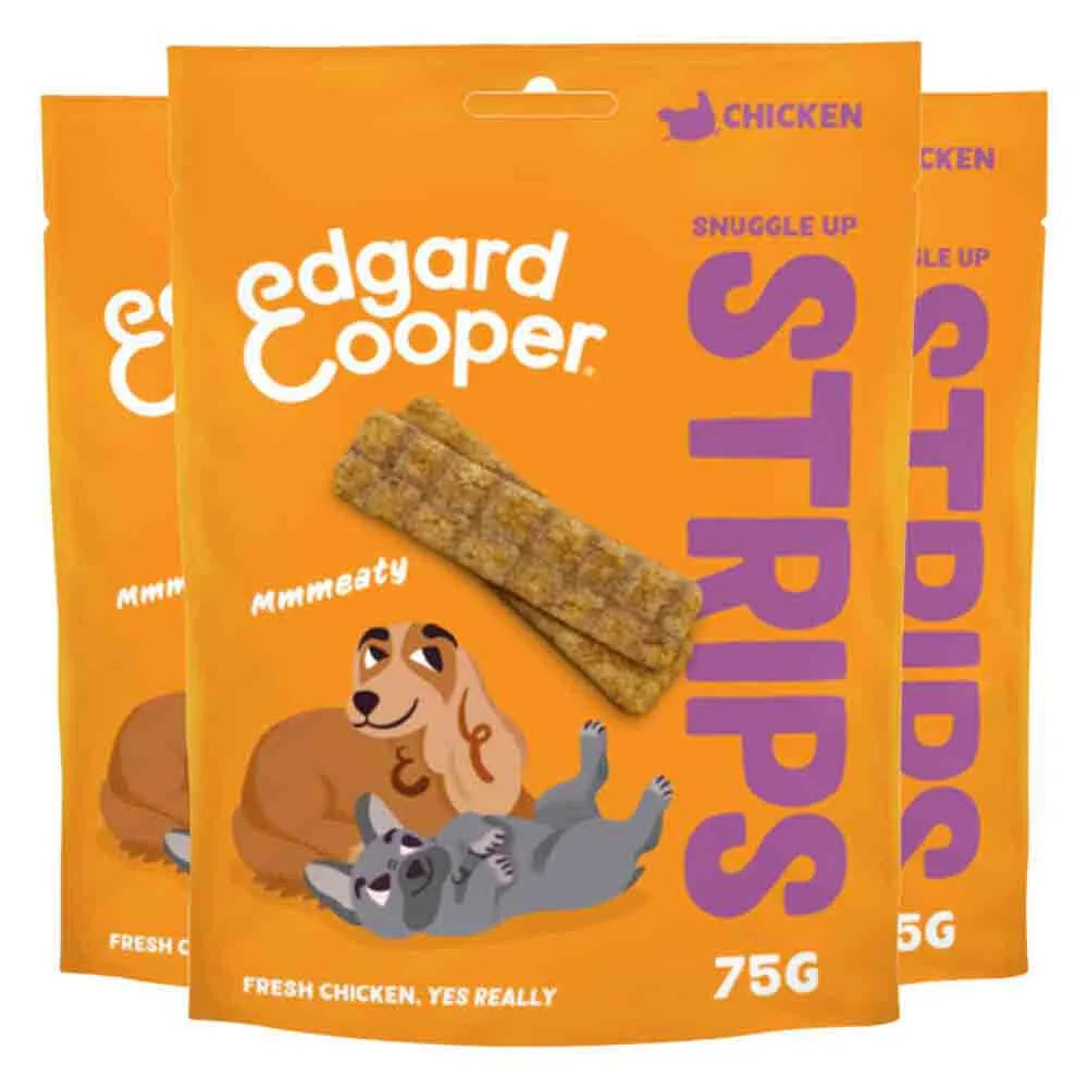 3x Edgard & Cooper Adult Strips Kip 75 gr by Edgard & Cooper – product photo