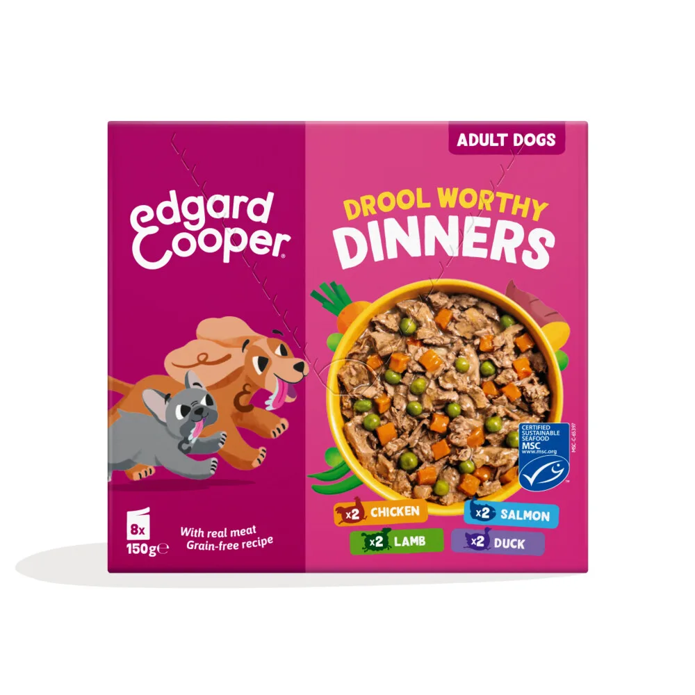 3x Edgard & Cooper Hond Adult Stew Pouch MP 8x150 gr by Edgard & Cooper – product photo