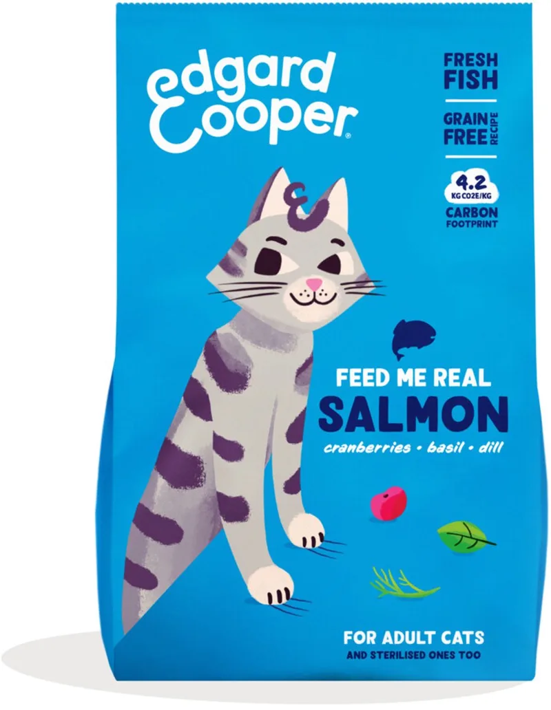 3x Edgard & Cooper Kattenvoer Adult Zalm 4 kg de Edgard & Cooper – photo produit