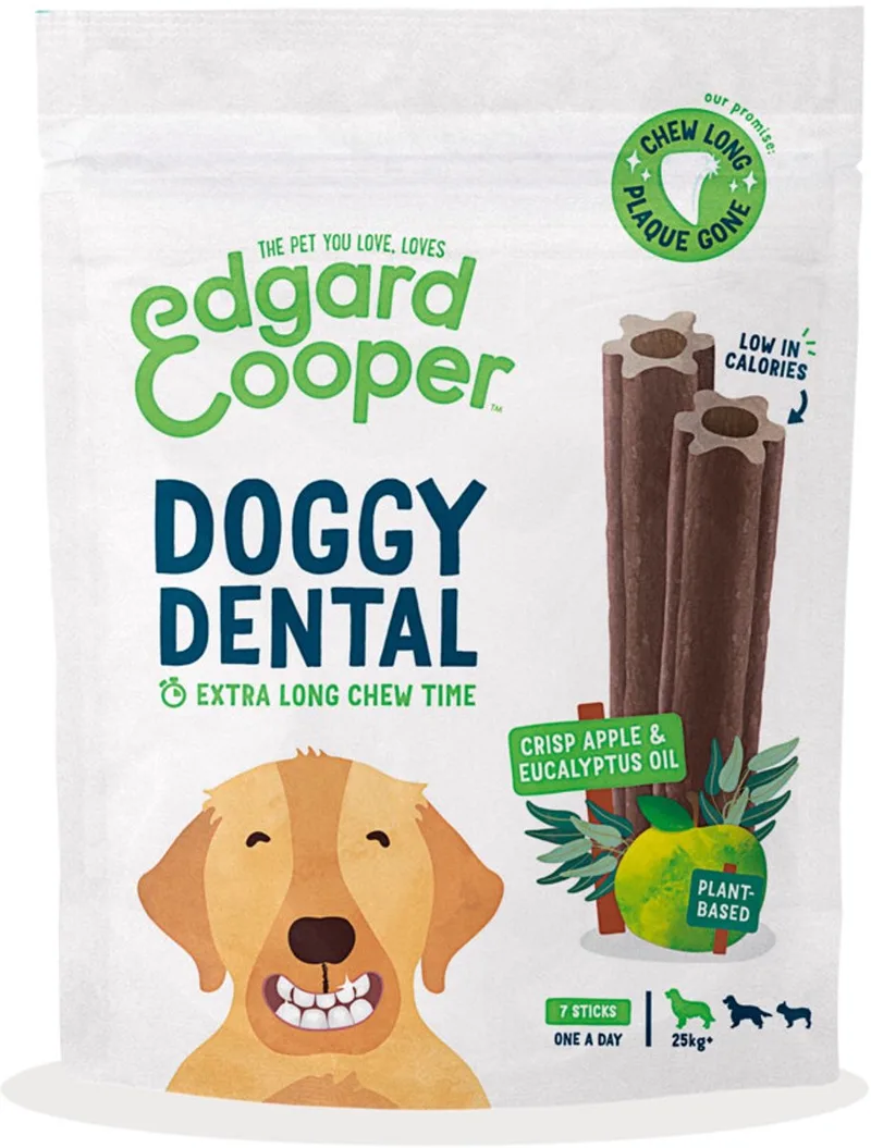 4x Edgard & Cooper Doggy Dental Sticks Appel - Eucalyptusolie by Edgard & Cooper – product photo