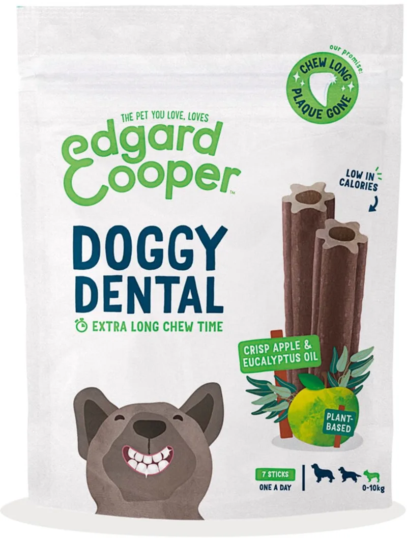 4x Edgard & Cooper Doggy Dental Sticks Small Appel - Eucalyptusolie by Edgard & Cooper – product photo
