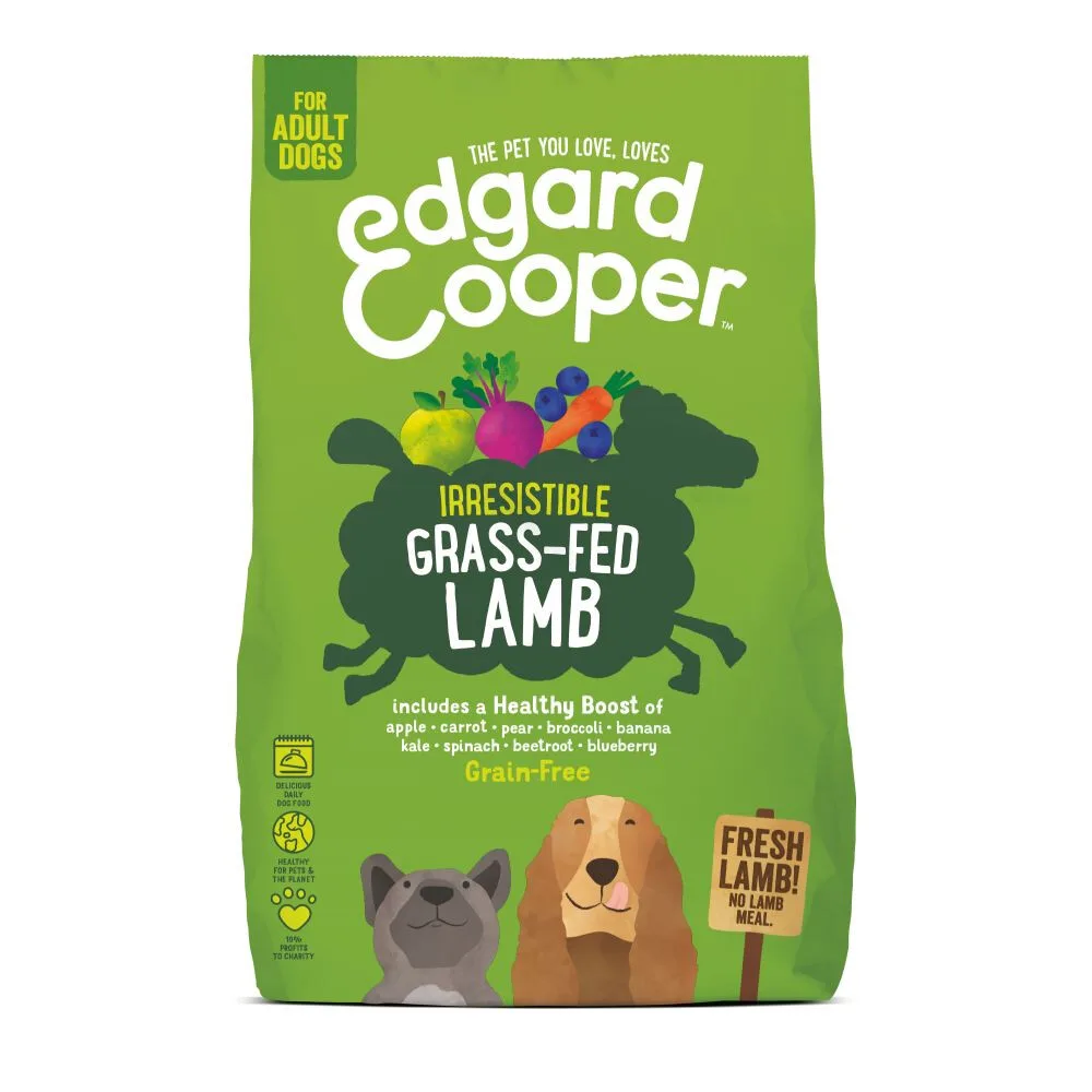 4x Edgard & Cooper Hondenvoer Droog Graslam 2,5 kg van Edgard & Cooper – productfoto