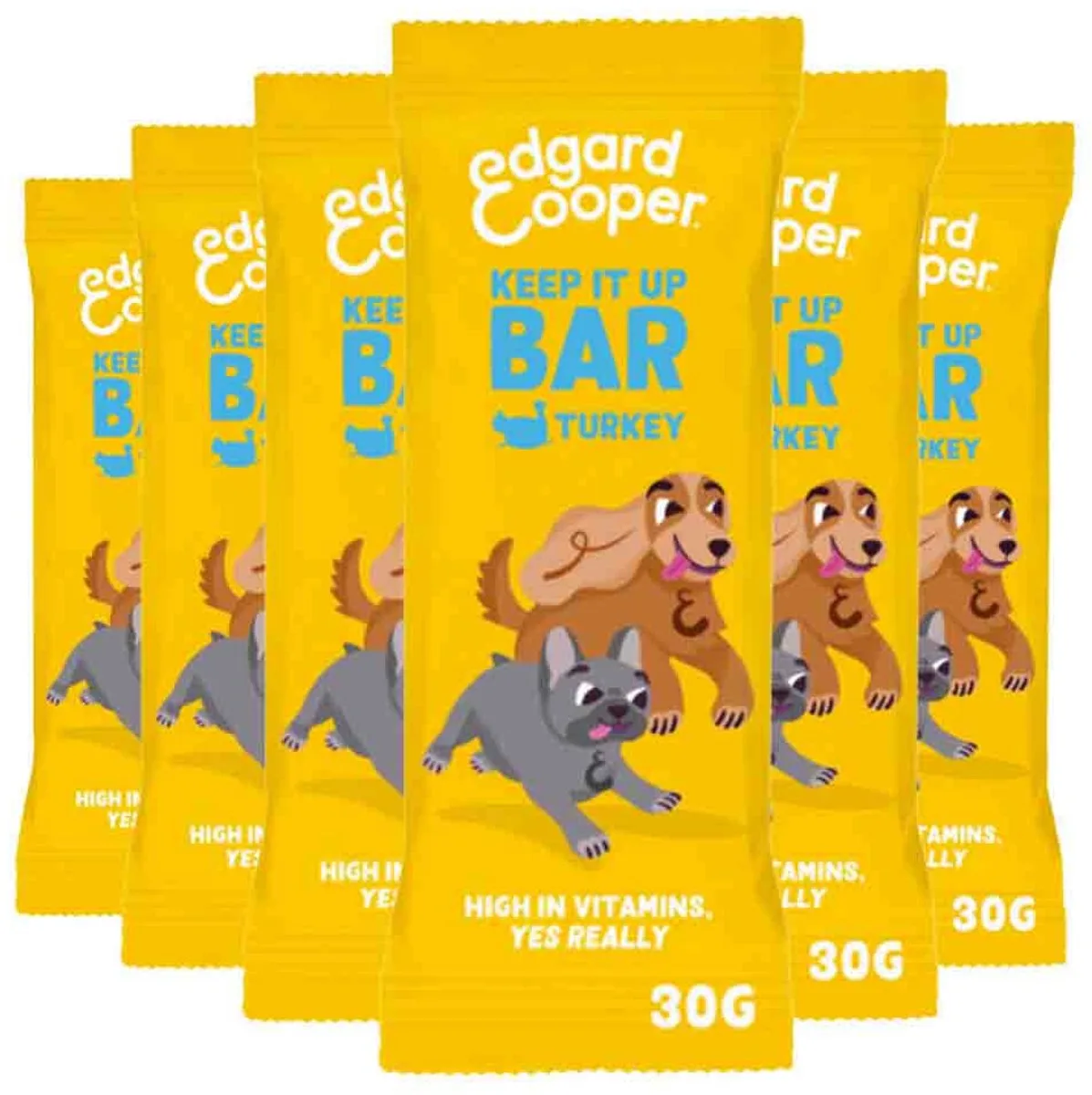 6x Edgard & Cooper Adult Bar Kalkoen 30 gr by Edgard & Cooper – product photo