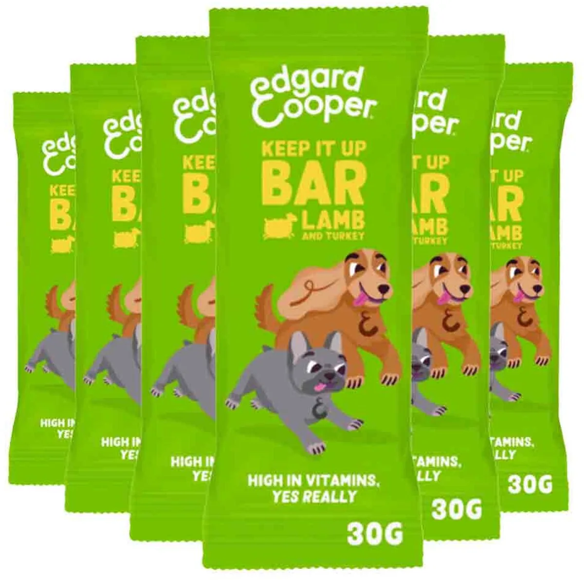 6x Edgard & Cooper Adult Bar Lam & Kalkoen 30 gr van Edgard & Cooper – productfoto
