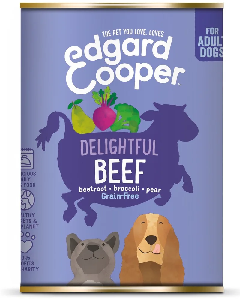 6x Edgard & Cooper Blik Honden Natvoer Hondenvoer Rund 400 gr von Edgard & Cooper – Produktfoto