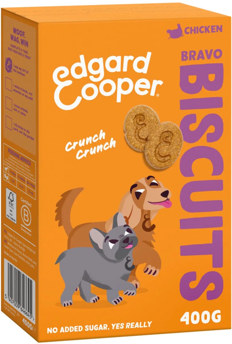 7x Edgard & Cooper Adult Biscuit Kip 400 gr by Edgard & Cooper – product photo