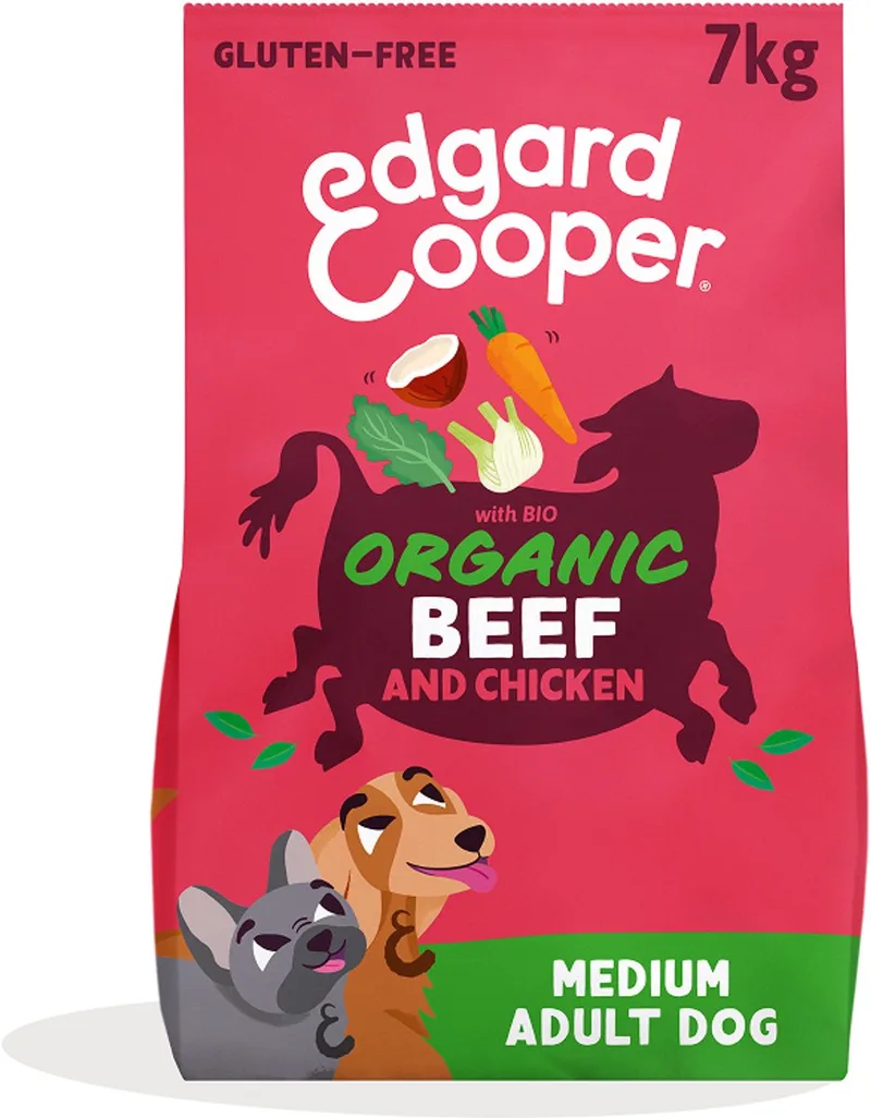 Adult Hondenbrokken Voor Medium Honden, Biologische Kalkoen& Kip 7Kg, Biorecept Met Vers Vlees Vol Eiwitten, Met Natuurlijke Ingrediënten by Edgard & Cooper – product photo