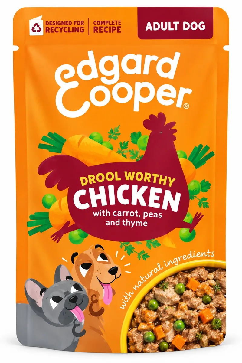 Adult Kip Stoofpot Hondenvoer 150 g de Edgard & Cooper – photo produit