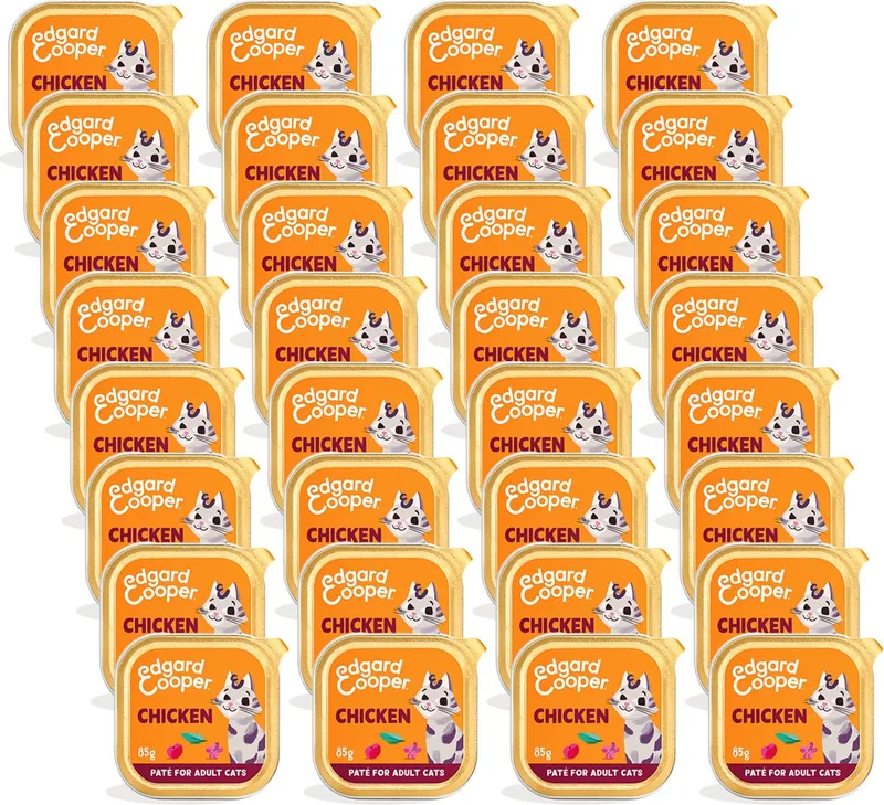 Adult Paté 85 g - Kattenvoer - 32 x Kip de Edgard & Cooper – photo produit