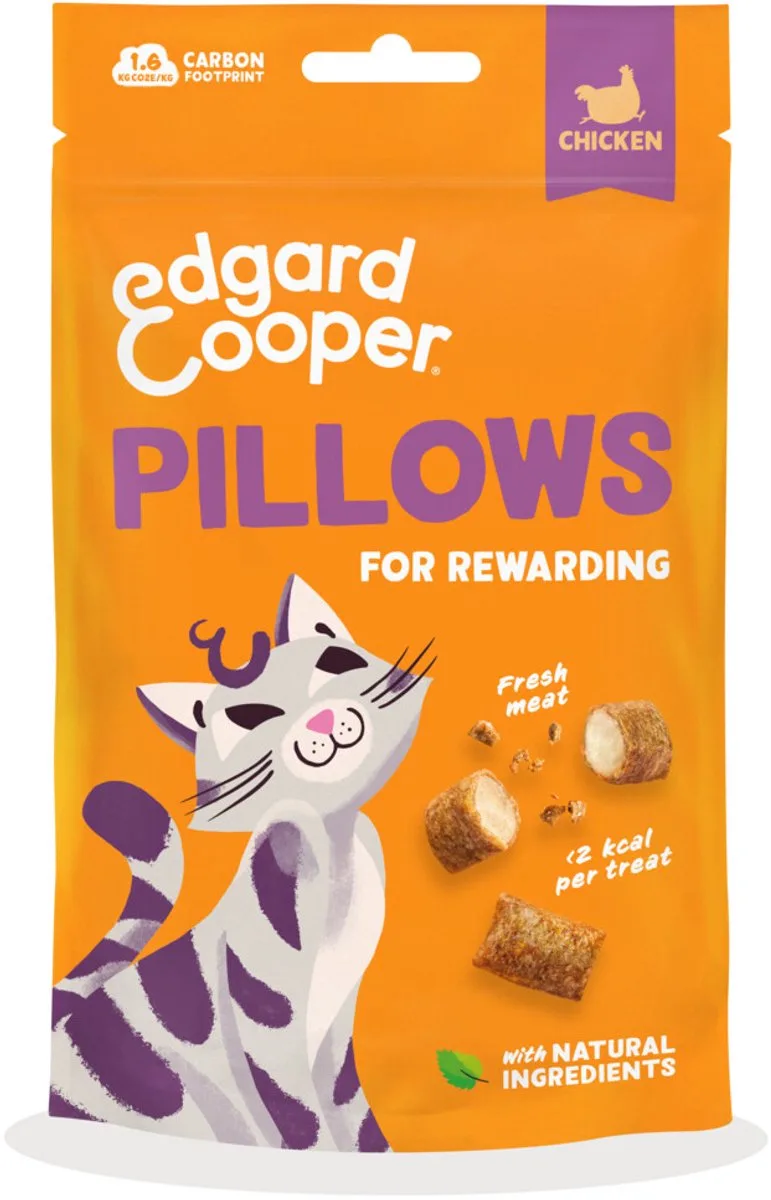 Adult Pillows Kattensnack Kip - 8 x 60 gr - Voordeelverpakking von Edgard & Cooper – Produktfoto
