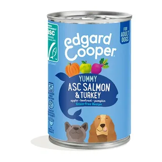 Asc Zalm & Kalkoen Natvoer Voor Honden 400 G by Edgard & Cooper – product photo 1 of 3