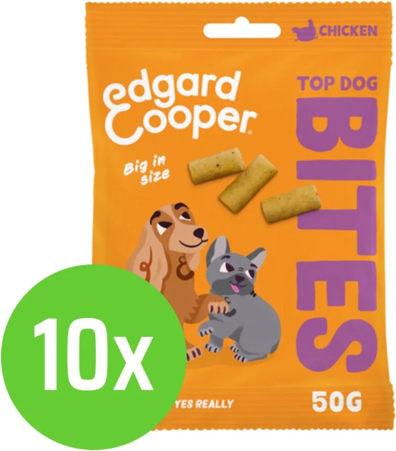 Bite Chicken Large - Hondensnack - 50 gram - 10 verpakkingen von Edgard & Cooper – Produktfoto