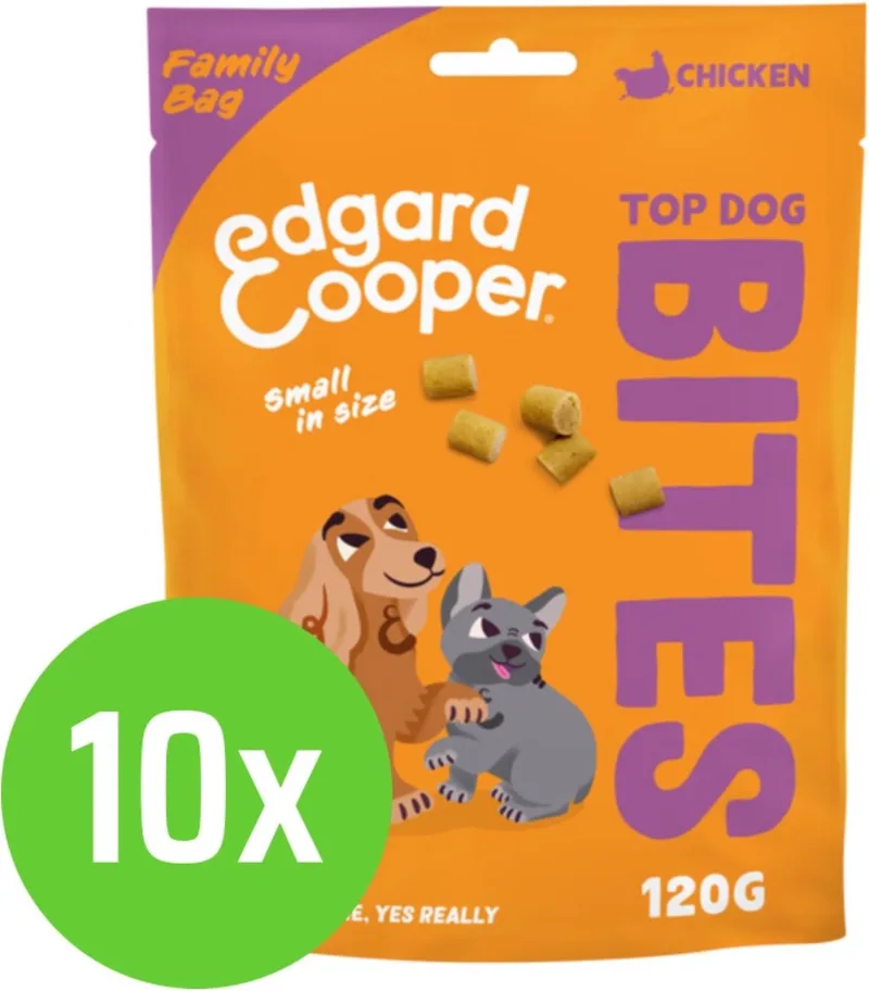 Bite Chicken Small 120 gram - Hondensnack - 10 verpakkingen de Edgard & Cooper – photo produit