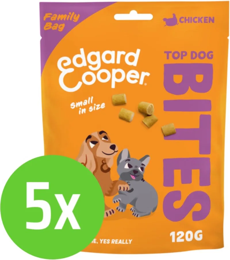 Bite Chicken Small 120 gram - Hondensnack - 5 verpakkingen by Edgard & Cooper – product photo
