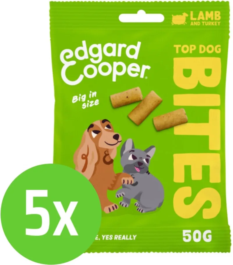 Bite Lamb Large - Hondensnack - 50 gram - 5 verpakkingen by Edgard & Cooper – product photo