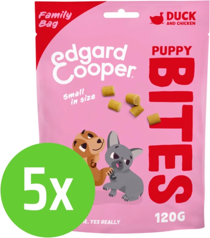 Bite Puppy Duck Small 120 gram - Hondensnacks - 5 verpakkingen von Edgard & Cooper – Produktfoto