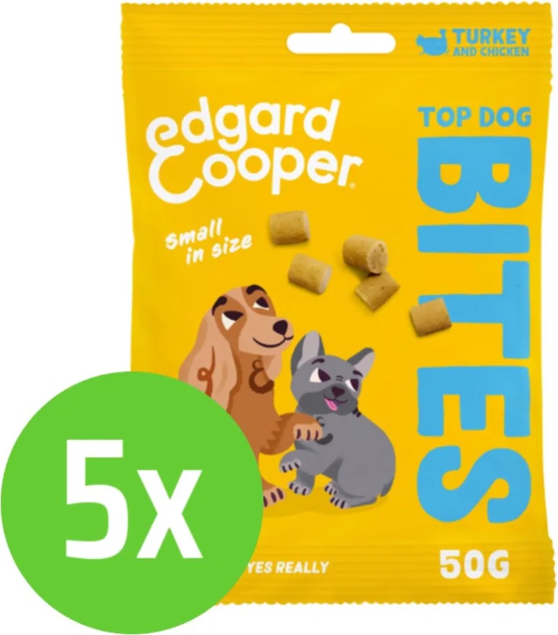 Bite Turkey Small - Hondensnack - 50 gram - 5 verpakkingen de Edgard & Cooper – photo produit