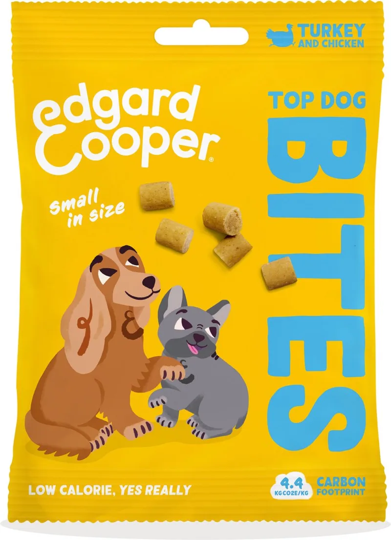 Bites Small 50 g - Hondensnacks - Kalkoen fra Edgard & Cooper – produktbillede