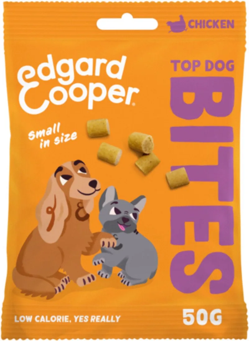 Bites Small 50 g - Hondensnacks - Kip by Edgard & Cooper – product photo