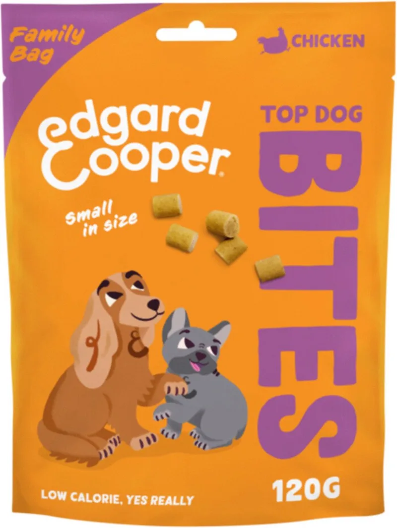 Bites Small - Hondensnacks - Kip 120 g fra Edgard & Cooper – produktbillede