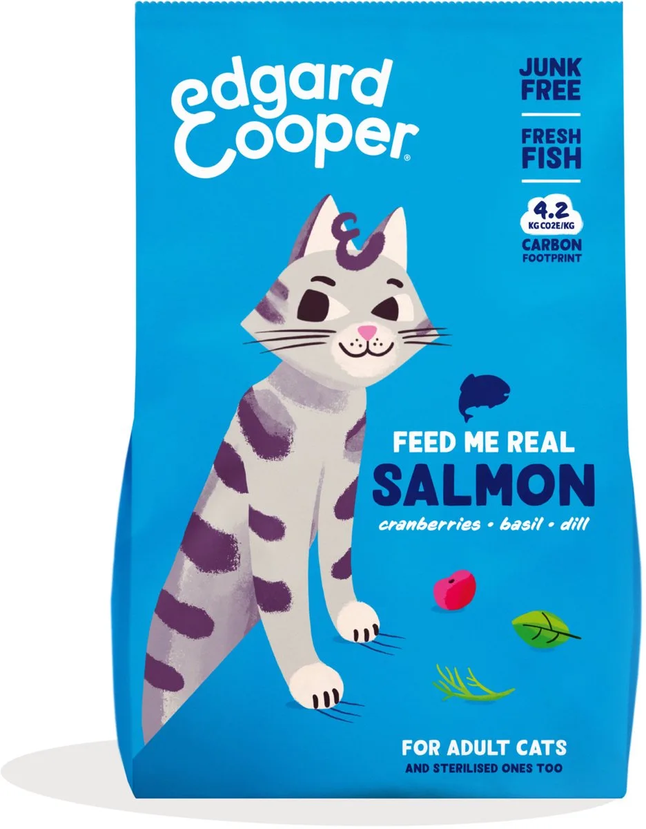 Cat Adult Salmon 325 gram - Kat von Edgard & Cooper – Produktfoto