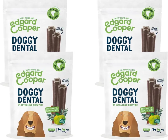 Doggy Dental Appel - Hondensnacks - 4 x M