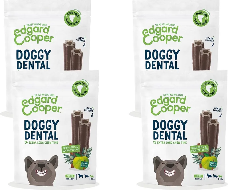 Doggy Dental Appel - Hondensnacks - 4 x S by Edgard & Cooper – product photo