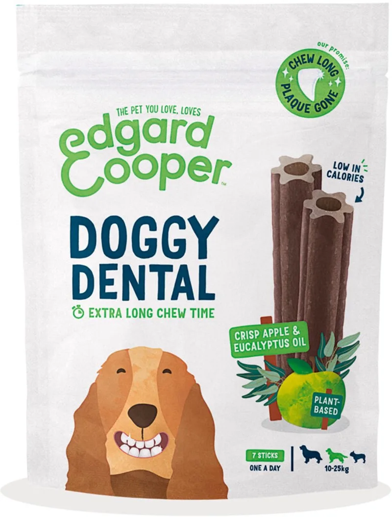 Doggy Dental Appel - Hondensnacks - 8 x M de Edgard & Cooper – photo produit