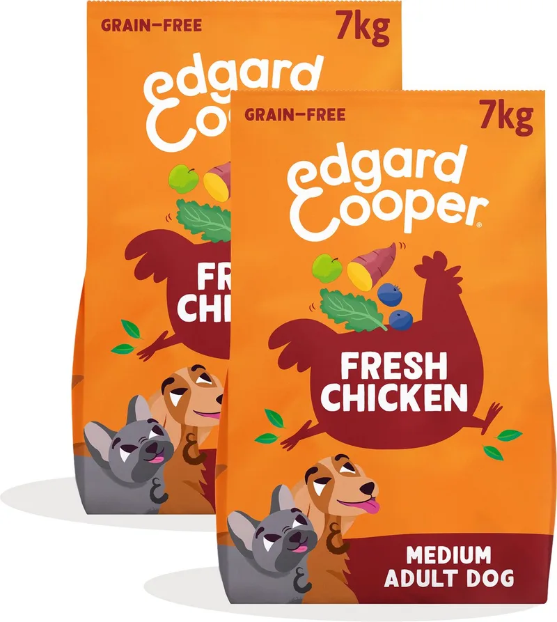 Edgard Cooper 2x Puppy Graanvrij Hondenvoer (Zalm & Kalkoen, 7kg), Natuurlijke Hondenbrokken voor Puppy's, Glutenvrij, Hypoallergeen, met Vers Vlees & Aminozuren de Edgard & Cooper – photo produit
