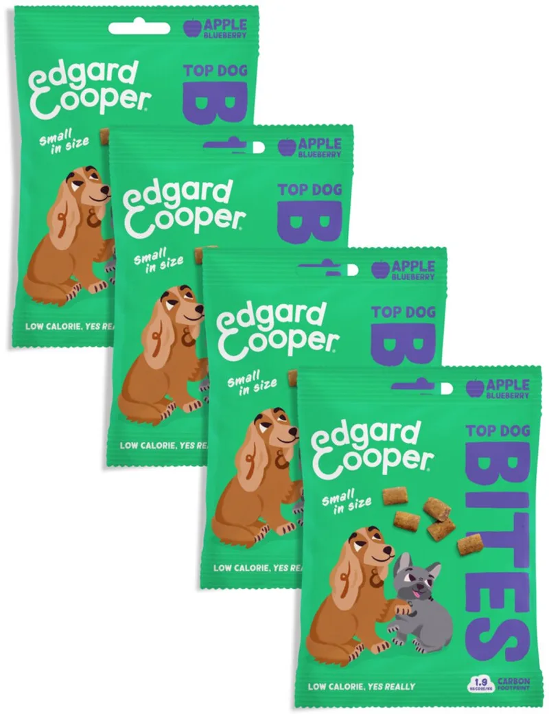 Edgard & Cooper 4x Natuurlijke Hondensnacks, Appel Bites (4 x 50g), Graanvrije Beloningen, Vers Vlees, vol Essentiële Aminozuren voor een Gezonde Spijsvertering von Edgard & Cooper – Produktfoto