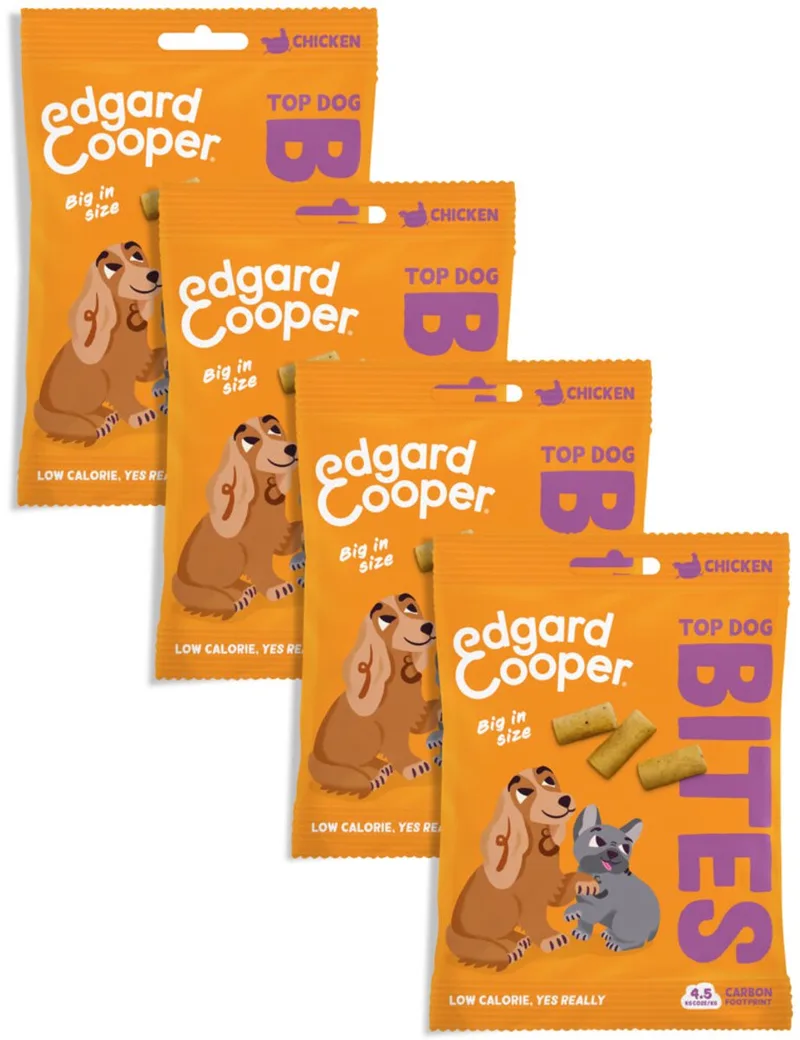 Edgard & Cooper 4x Natuurlijke Hondensnacks, Kip Bites Large (1 x 50g), Graanvrije Beloningen, Vers Vlees, vol Essentiële Aminozuren voor een Gezonde Spijsvertering de Edgard & Cooper – photo produit