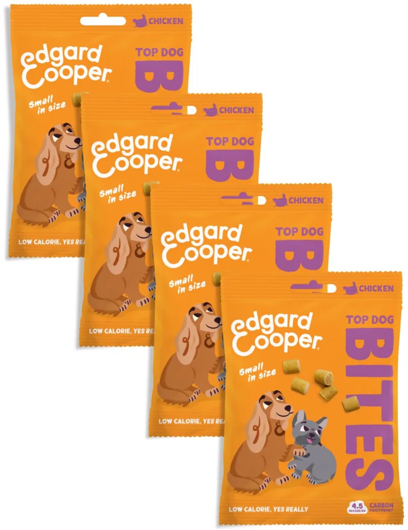 Edgard & Cooper 4x Natuurlijke Hondensnacks, Kip Bites Small (4 x 50g), Graanvrije Beloningen, Vers Vlees, vol Essentiële Aminozuren voor een Gezonde Spijsvertering de Edgard & Cooper – photo produit