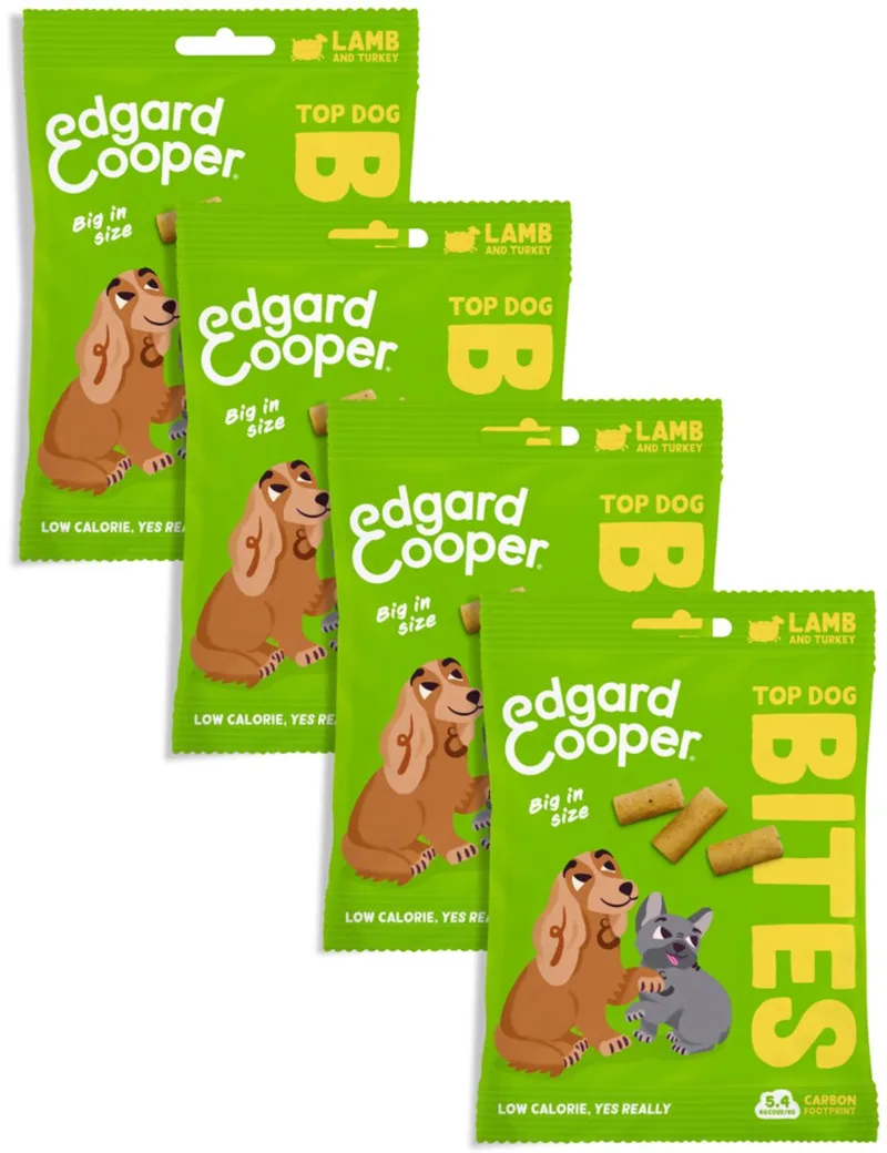 Edgard & Cooper 4x Natuurlijke Hondensnacks, Lam Bites Large (1 x 50g), Graanvrije Beloningen, Vers Vlees, vol Essentiële Aminozuren voor een Gezonde Spijsvertering by Edgard & Cooper – product photo