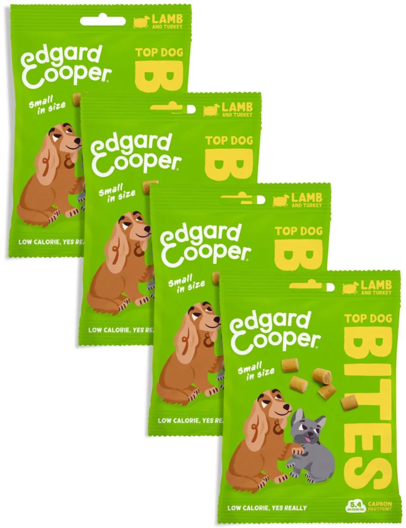 Edgard & Cooper 4x Natuurlijke Hondensnacks, Lam Bites Small (4 x 50g), Graanvrije Beloningen, Vers Vlees, vol Essentiële Aminozuren voor een Gezonde Spijsvertering by Edgard & Cooper – product photo