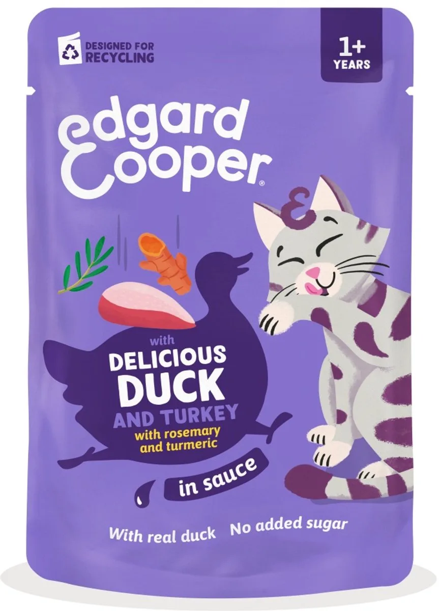 Eend & Kalkoen in Saus 85 gram von Edgard & Cooper – Produktfoto